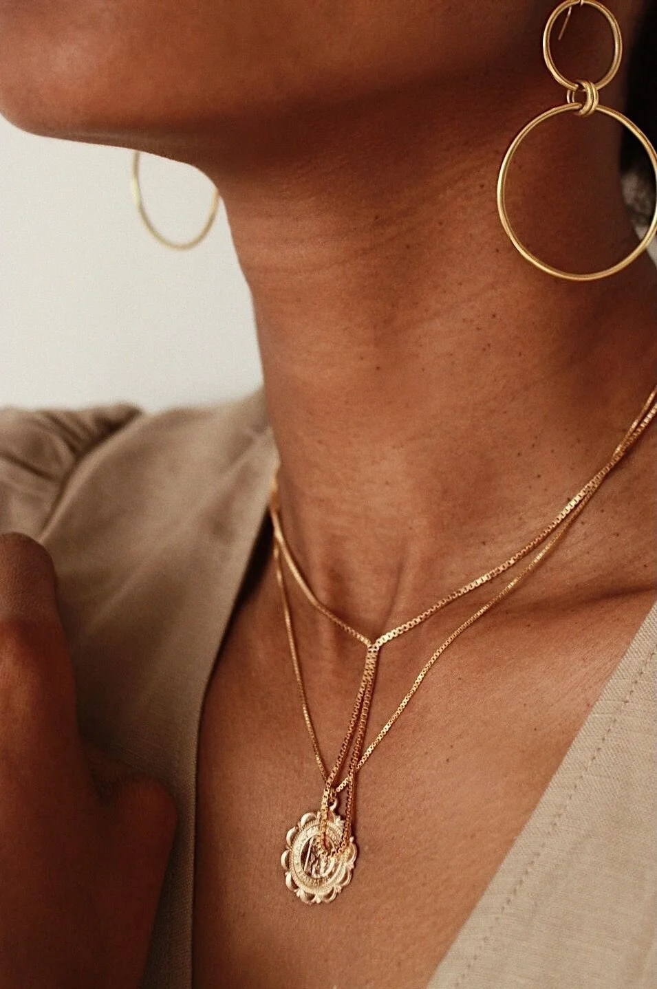 Audrey earrings and saint chris grand.jpeg