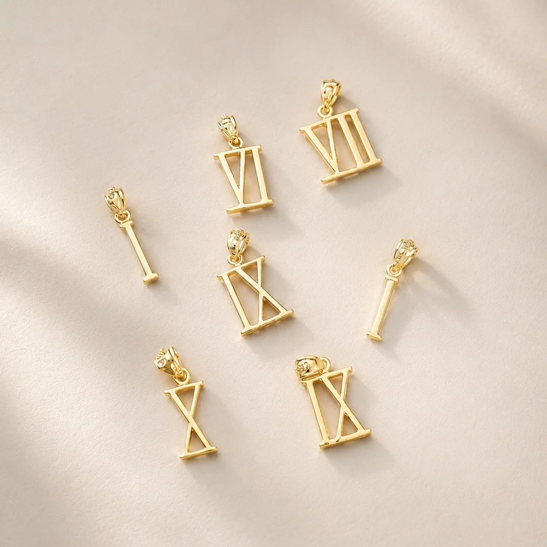 Numbers aren&rsquo;t random. They&rsquo;re language.

The ancients knew it. Numerology still teaches it. A birthday, a vow, the year everything changed &mdash; rendered in the architecture of antiquity, hand-finished in gold.

I &mdash; new beginning