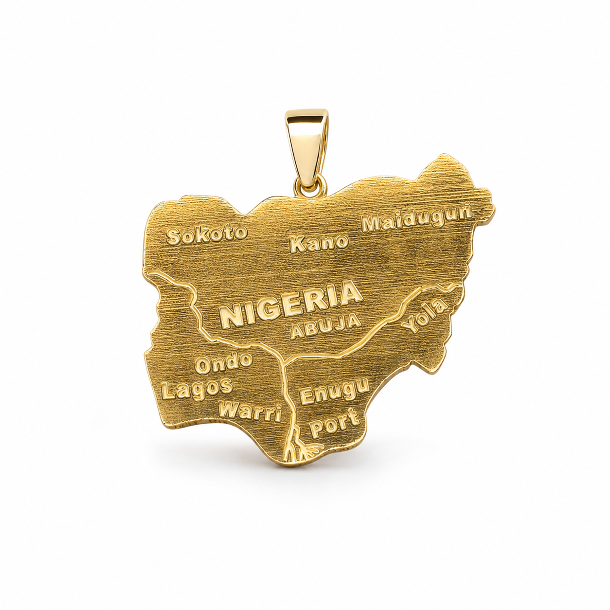14k gold custom Nigeria pendant