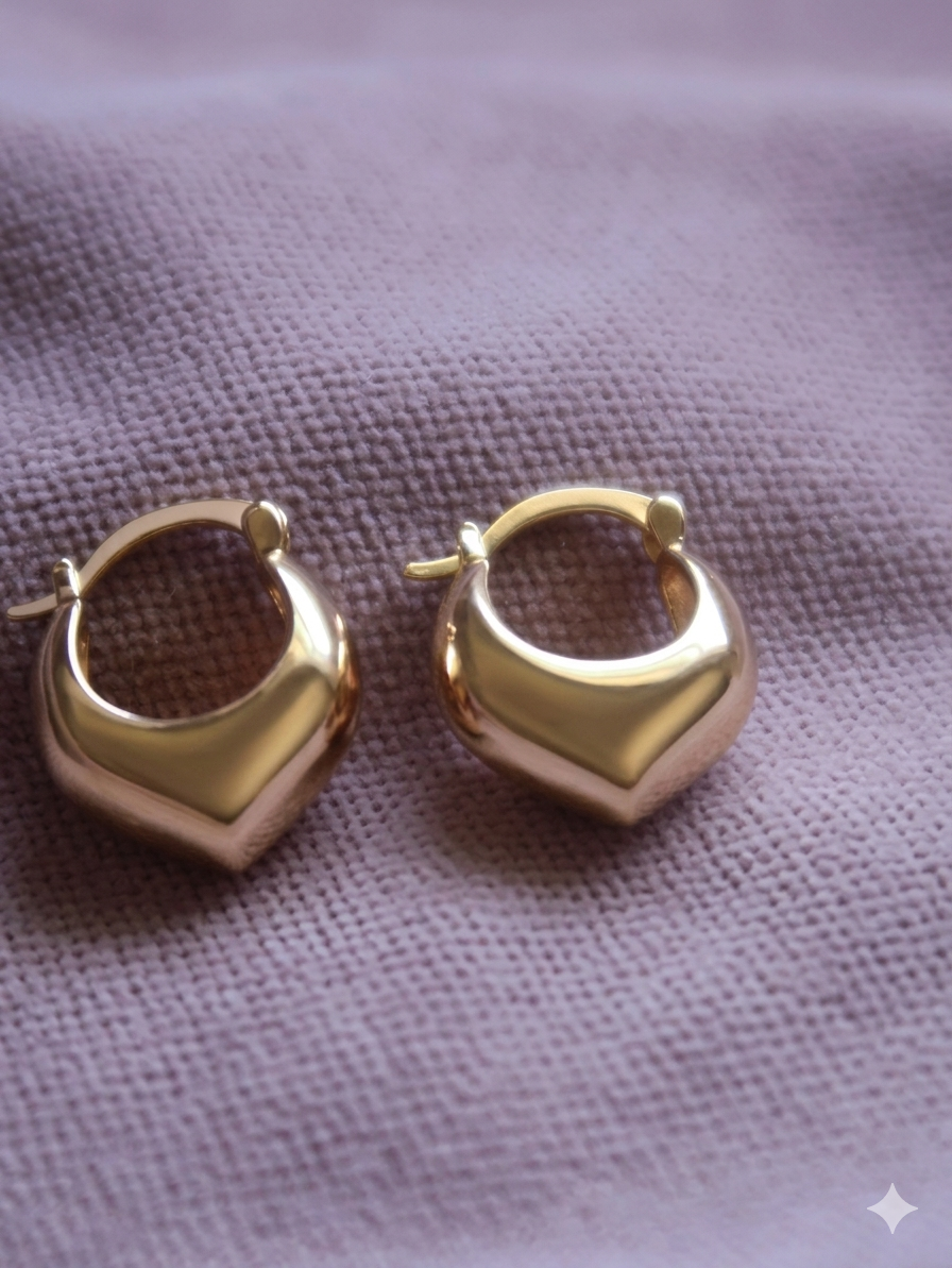 Pointed puff hoops