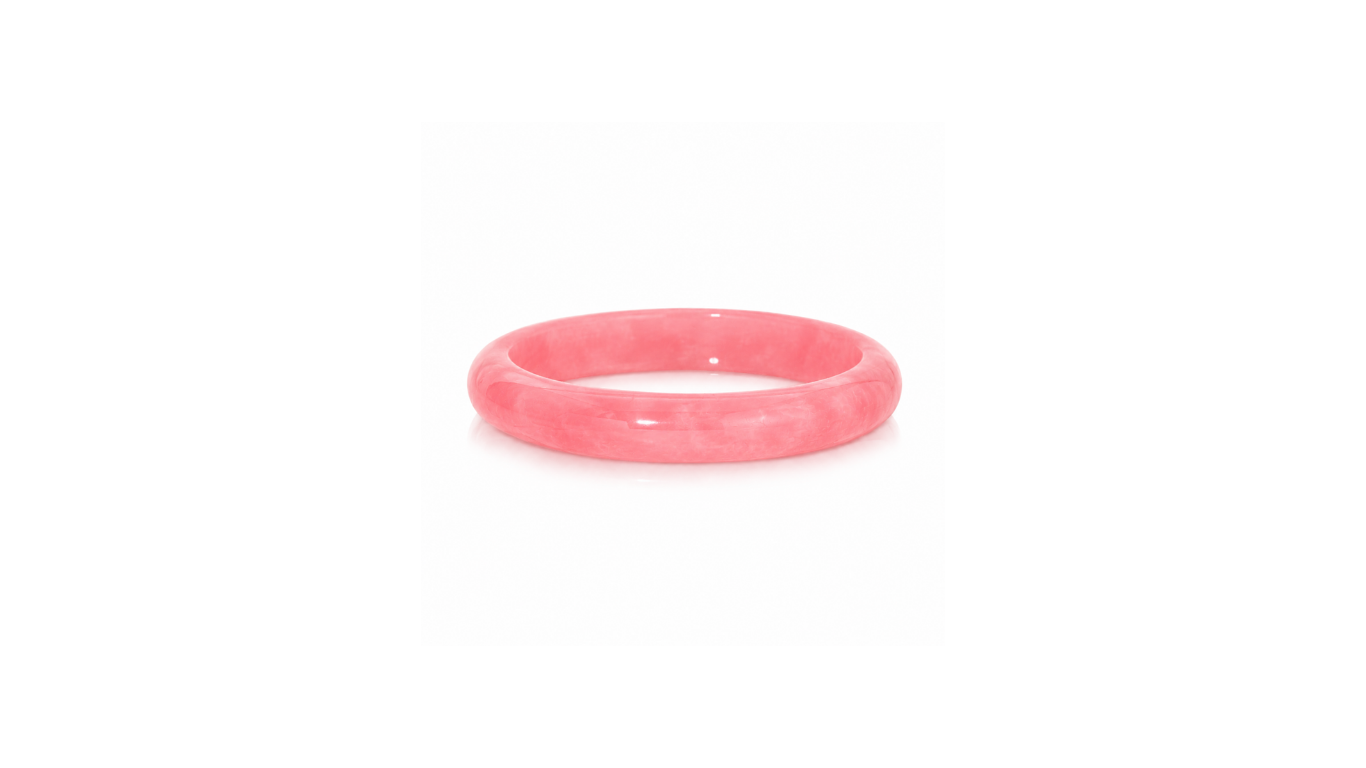 The Pink Jade Bangle Bracelet