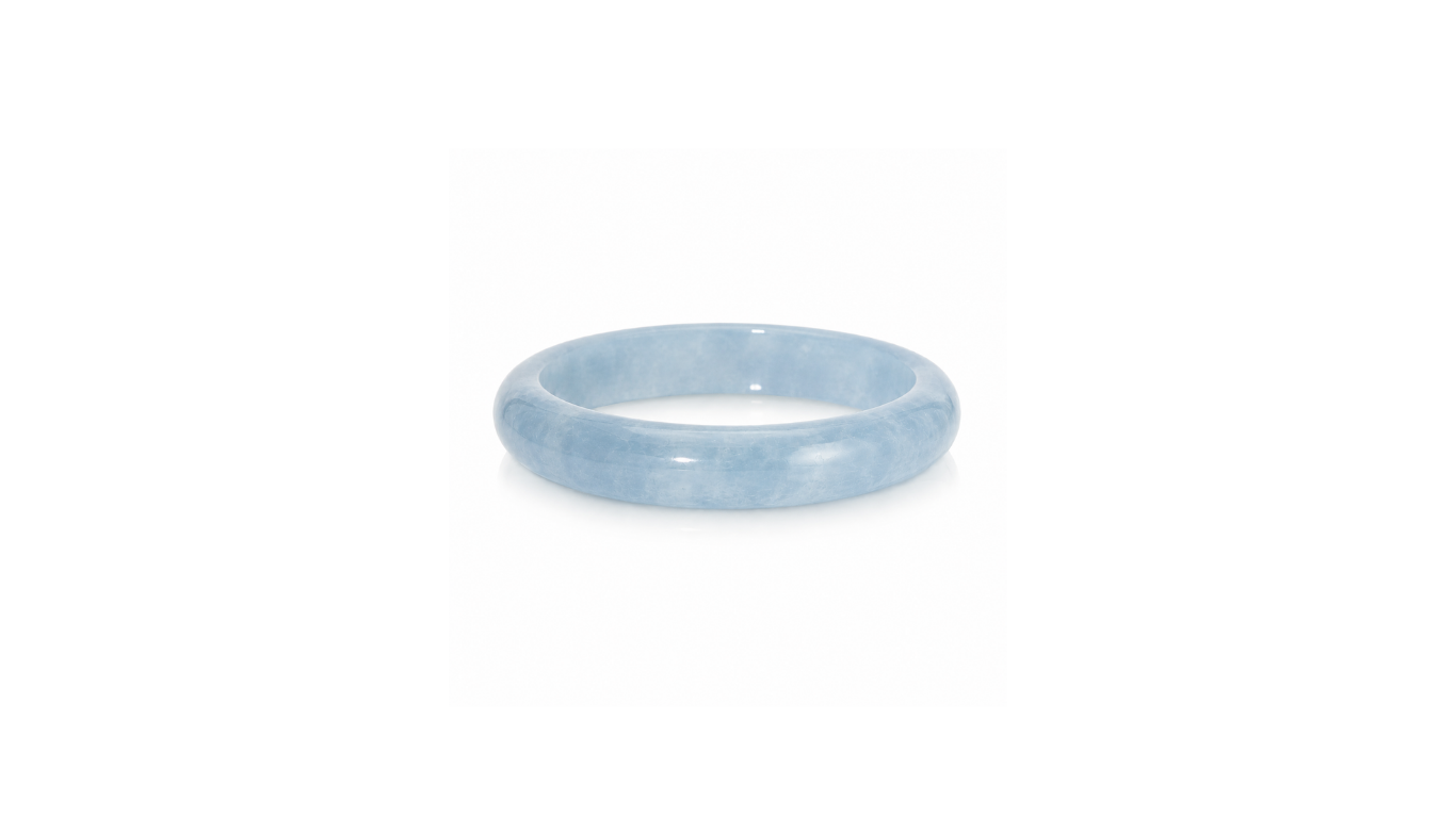 The Blue Jade Bangle
