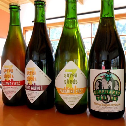 (Left to right: Razzamatazz, Willie Warmer, Paradise Pale & Elephant's Trunk)
