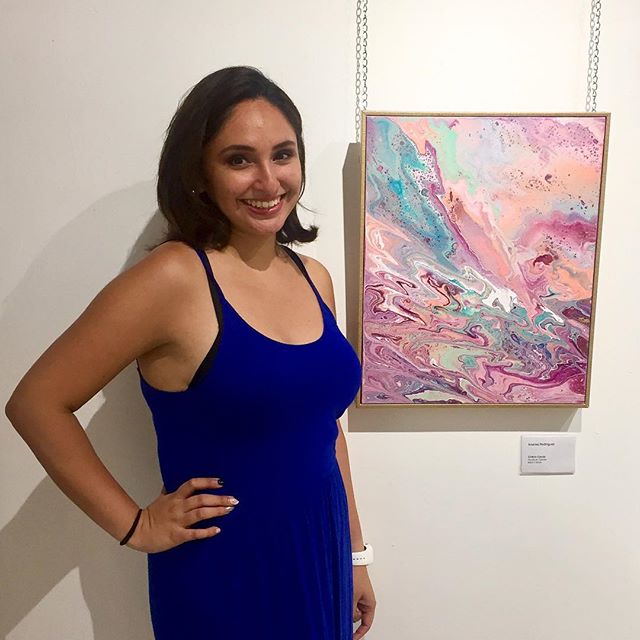 My paintings being shown at the Spectre exhibition! #art #exhibition #show #painting