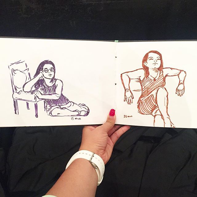 Trying to get back into figure drawing after a looong break #drawing #figuredrawing #artistsofinstagram #art #markers #sketch #drawingnight #relaxing #figure