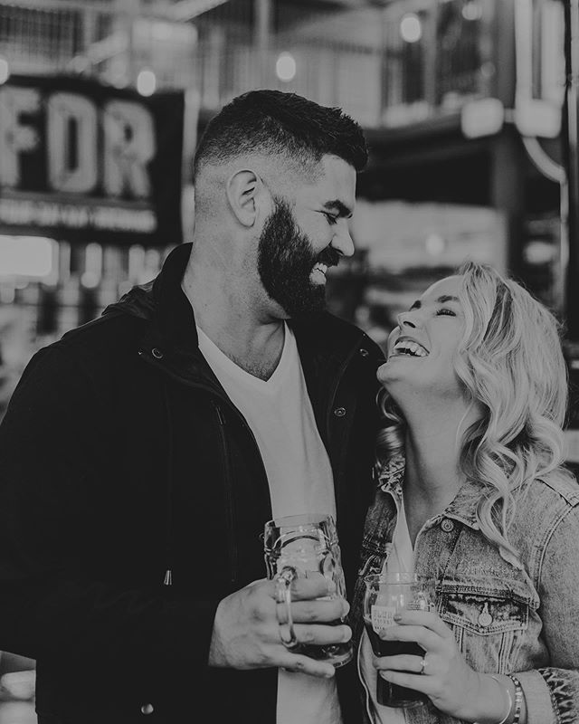 Not only did we get to have pizza at Halee + Conner&rsquo;s session, we also went back to the brewery where they had their first date! Coolest couple ever. 🍻 
#dekamstudios #engagementphotos #indy #indianapolisphotographer #engagementphotographer #w