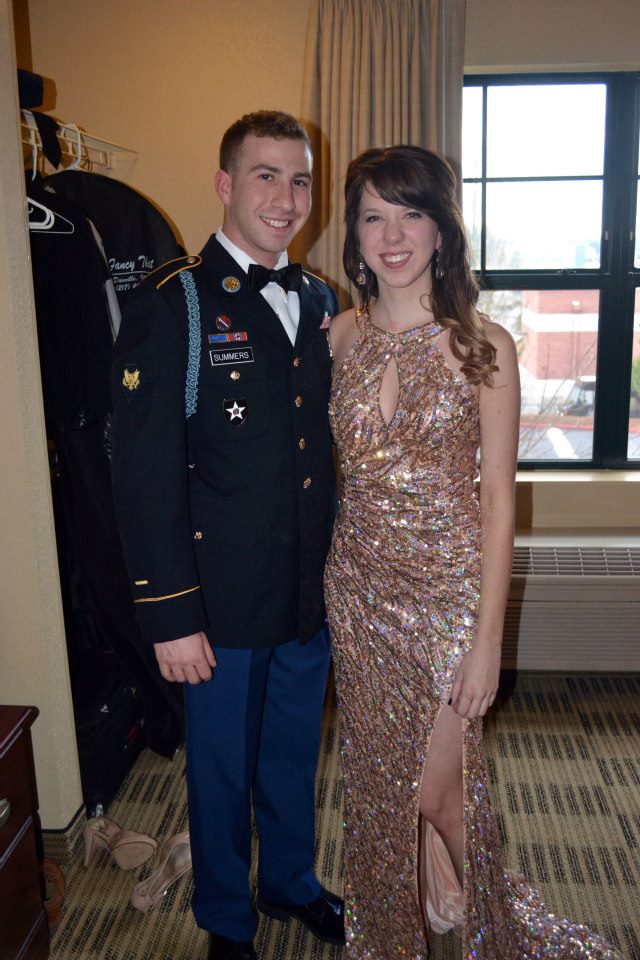 5. Three months after, my then boyfriend, returned from Afghanistan, we got engaged!