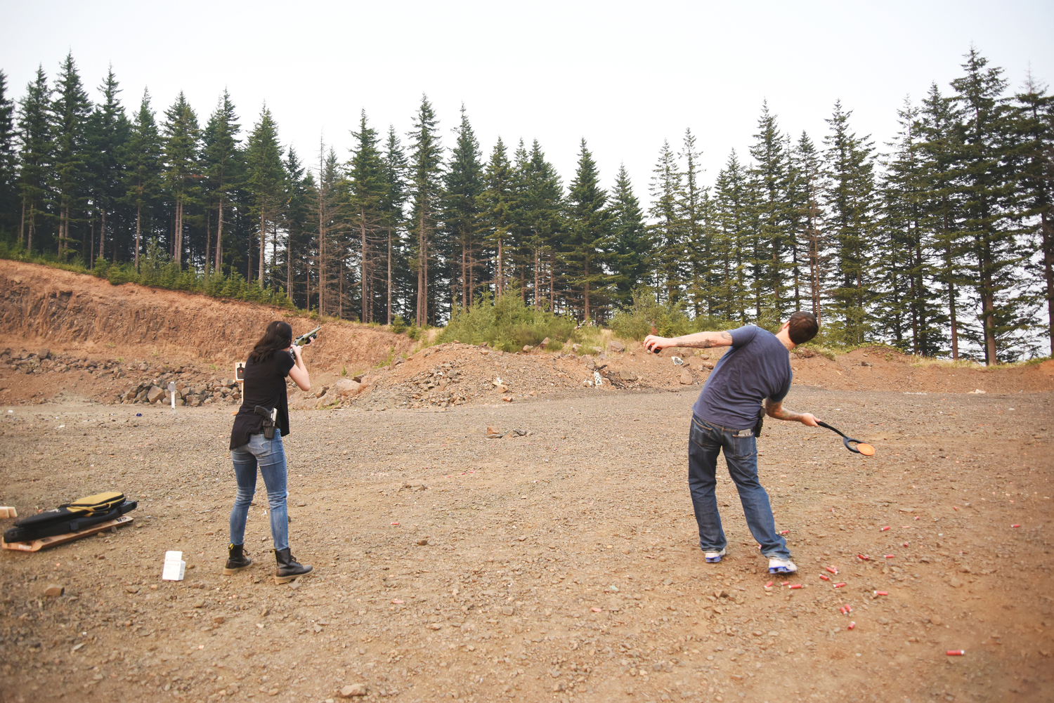 9. My husband and I are avid shooters, I take that back..my whole FAMILY are avid shooters. My favorite is skeet shooting! I LOVE my shotgun :)