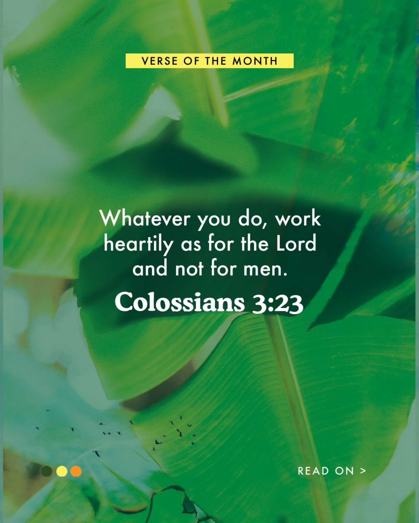 Don't let this world twist it. We want to work heartily for the Lord in everything that we do, but it's not so that we can reach a specific goal, pay grade or status. 1 John 2:17 - Everything that we have in this world is passing away, but whoever do