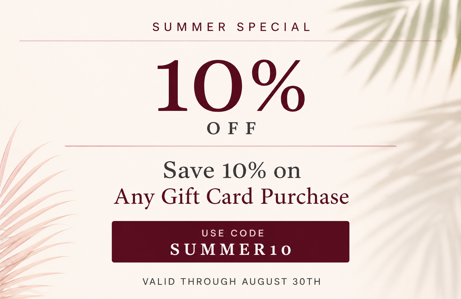 phoenix massage gift card sale