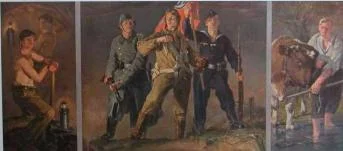 Hans Schmitz-Wiedenbruck: Workers, Peasants, and Soldiers (1940) – Source
