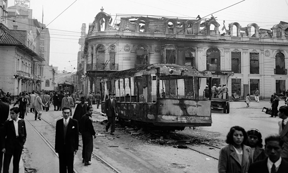 In April 1948, the assassination of Liberal politician Jorge Eliecer Gaitan provoked the Bogotazo rioting and sparked civil war.- Source