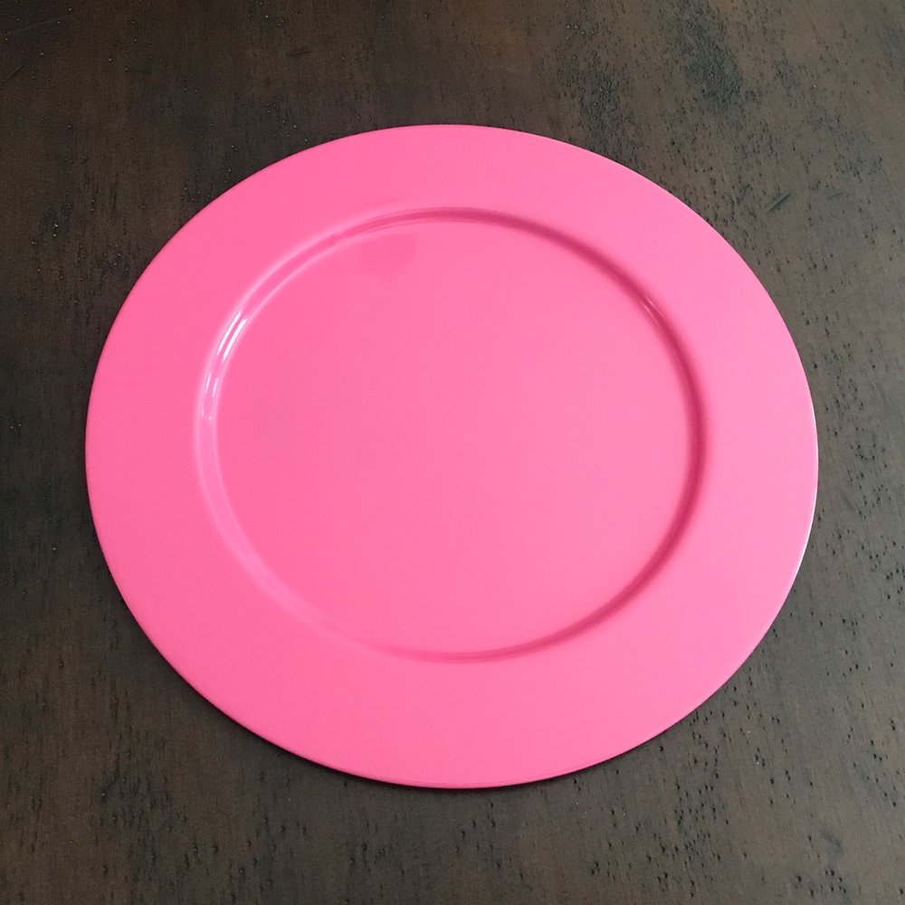 Pretty in Pink Charger Plates — Birdie in a Barn