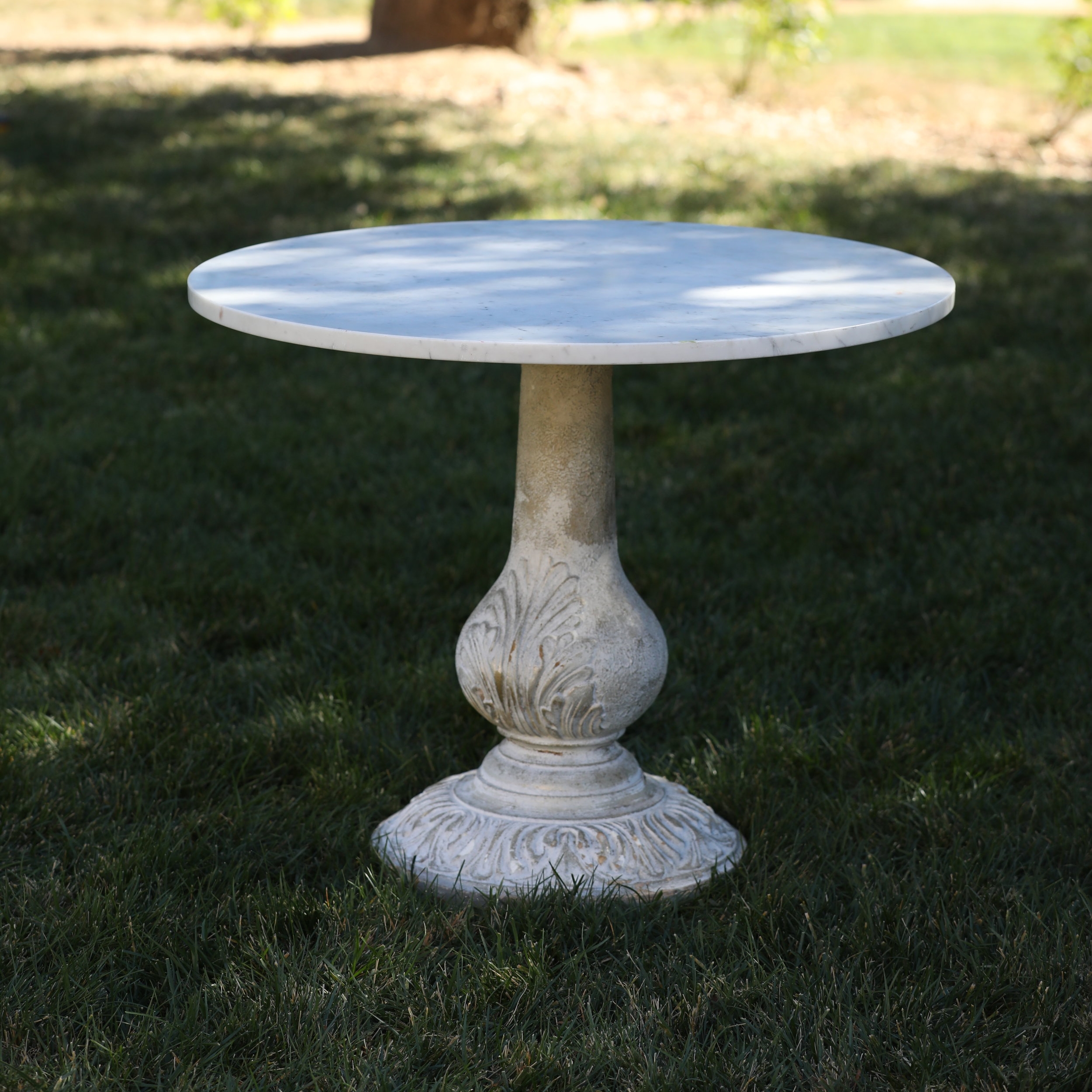 cement and marble accent table.JPG