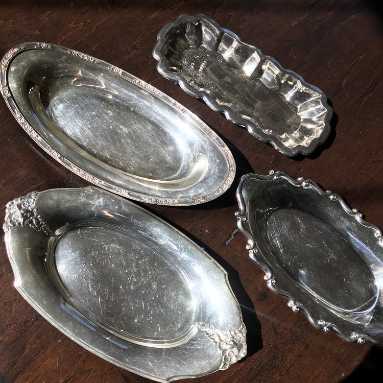 Vintage silver platter