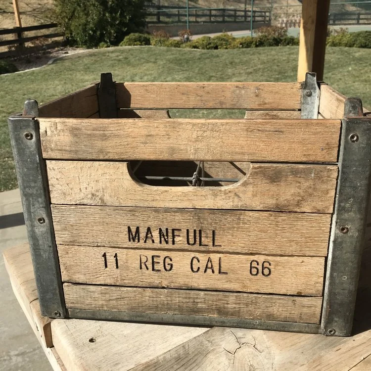 Wooden Soda Box Shabby Chic vintage wooden soda box with metal insert. Two handles. 15” x 12” x 10”