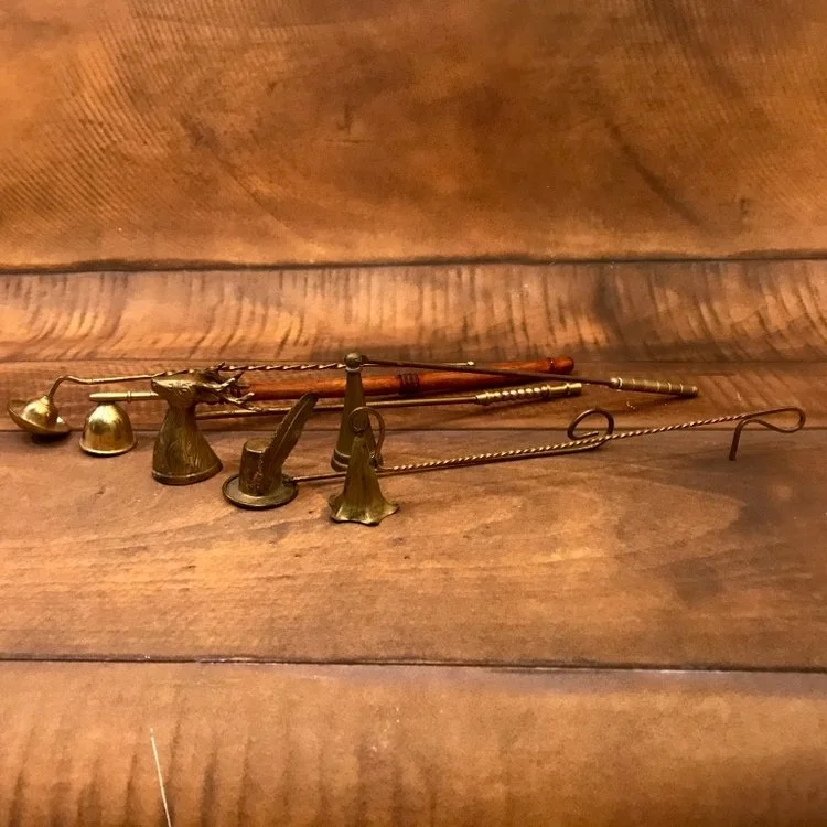 Vintage Brass Candle Snuffers Put your lights out in style.