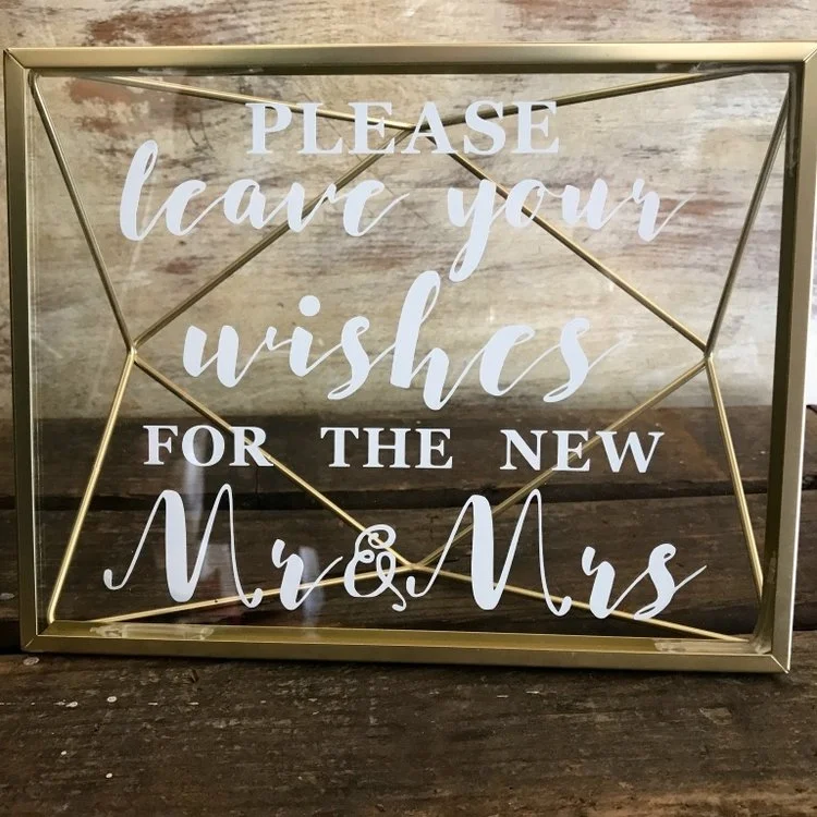 Geometric Wishes Sign