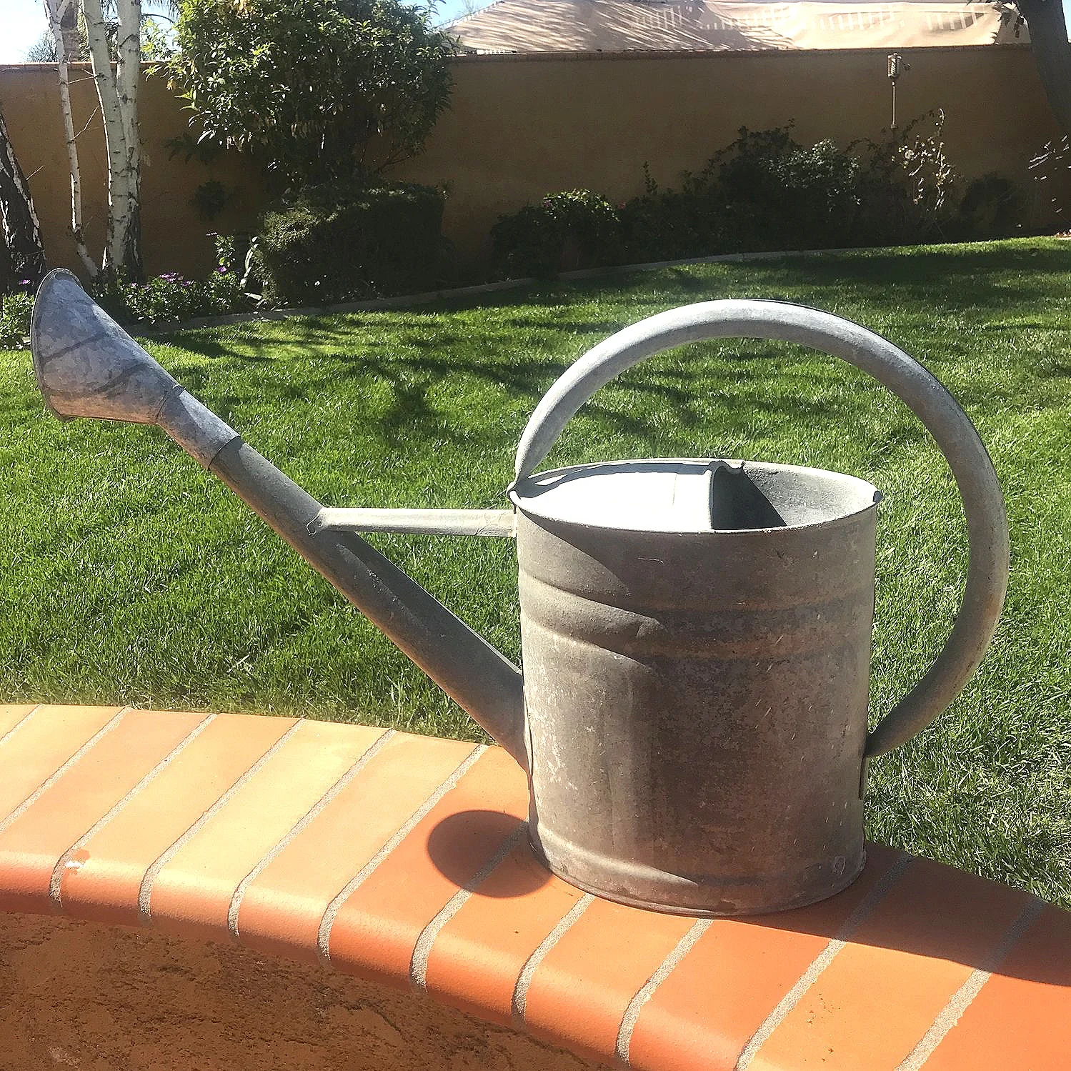 Vintage watering can.