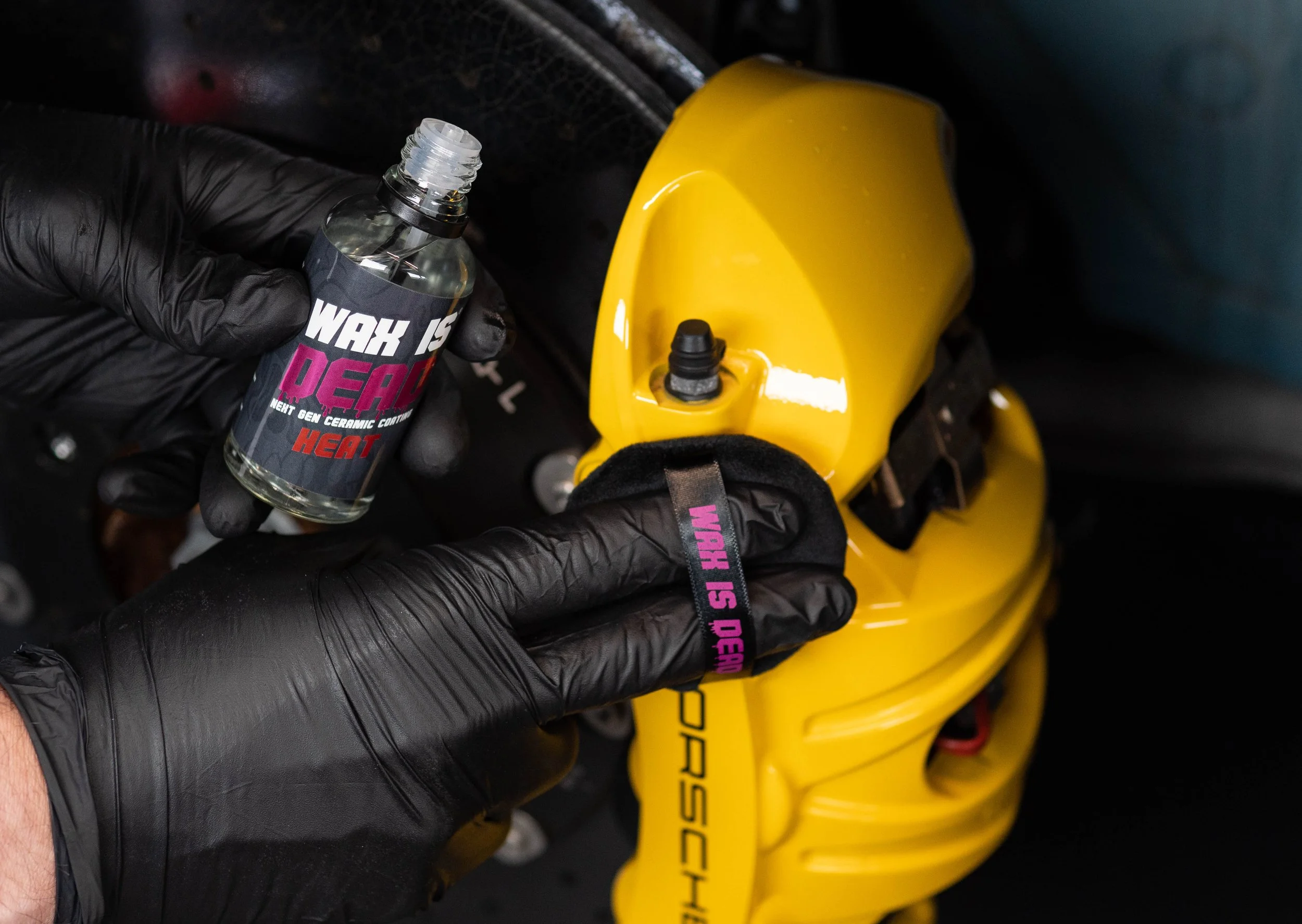  EXTERIOR PROTECTION ADD ONS  WAX IS DEAD® Heat is an advanced, professional-grade ceramic coating formulated explicitly for wheels and brake calipers. With just one layer, Heat will protect coated surfaces from brake dust and chemicals for up to 2 y