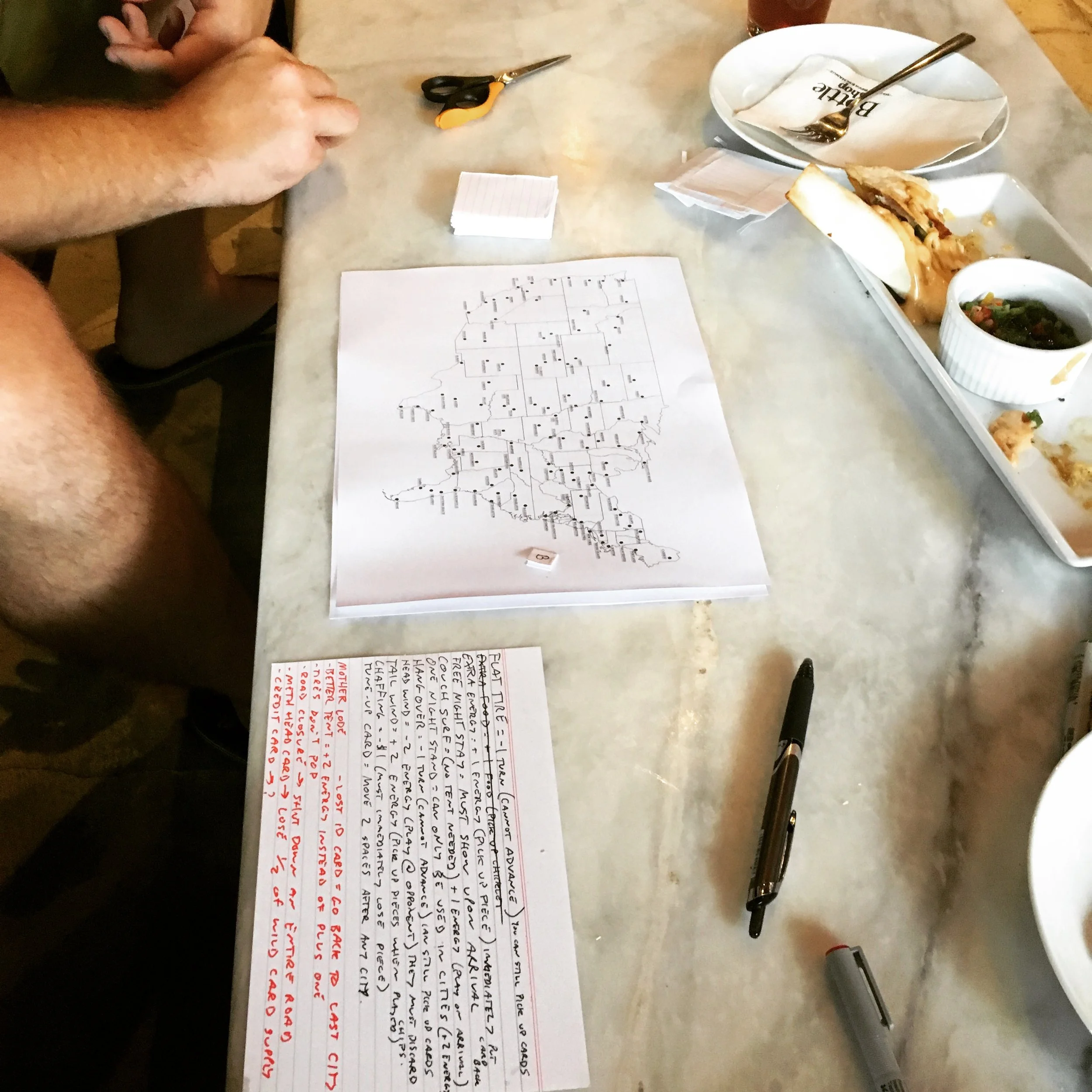 The first playable map. Small, but effective. Tons of notes taken during the process.
