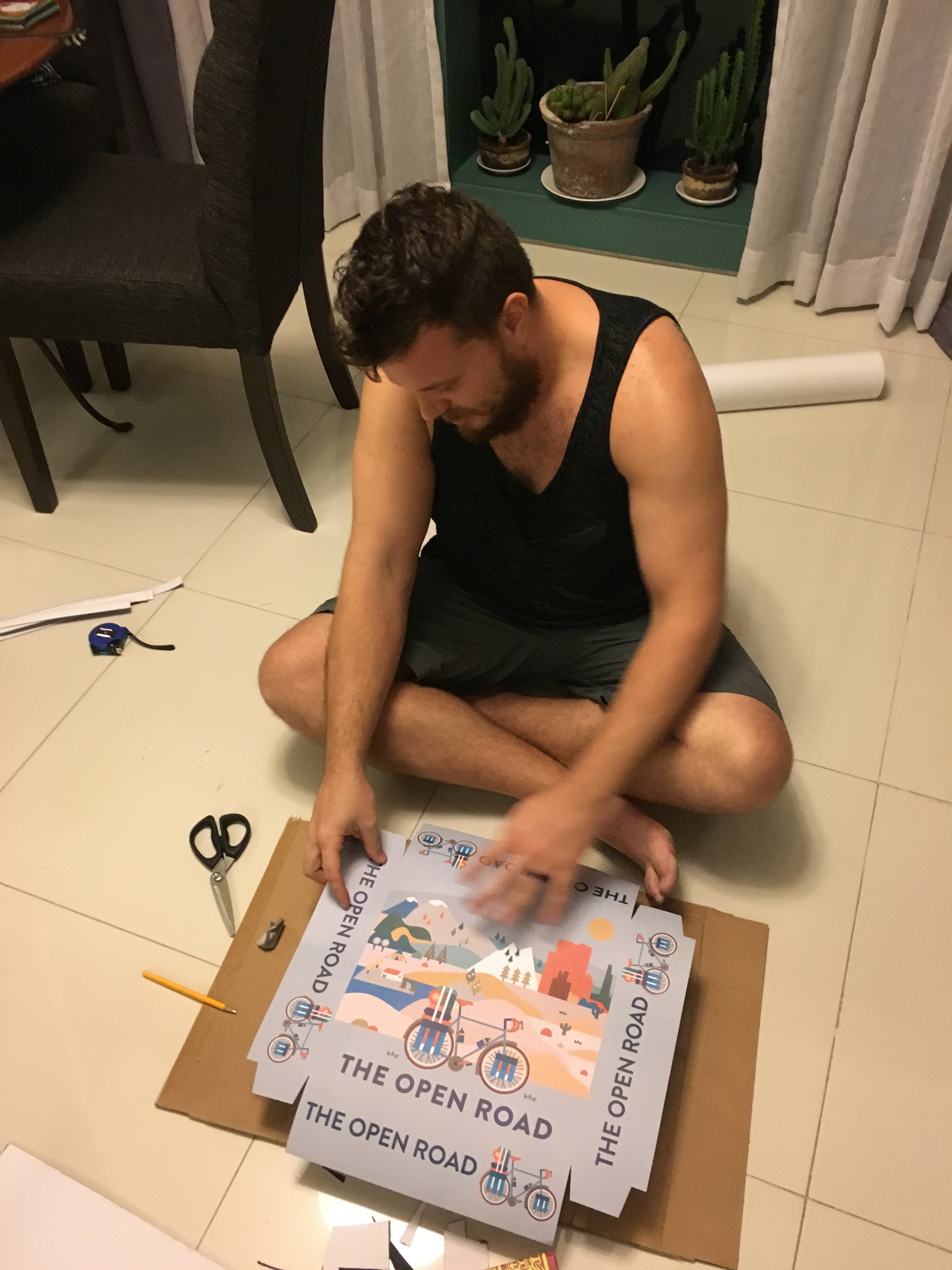 Making sure it all lines up.
