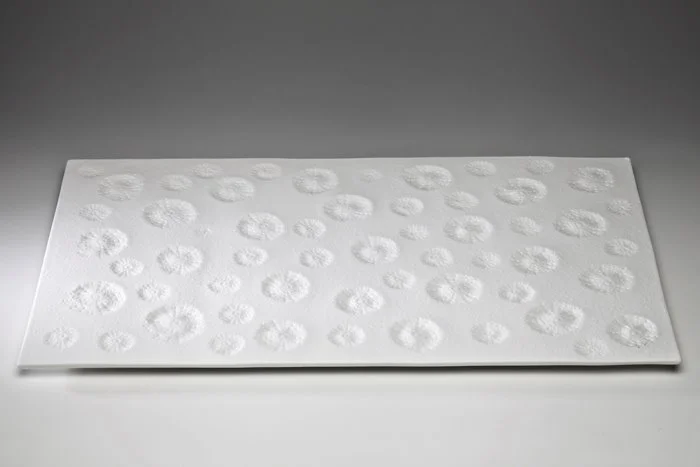 Jane Bamford Porcelain Urchin embossed wall hanging | Photo credit: Uffe Schulze