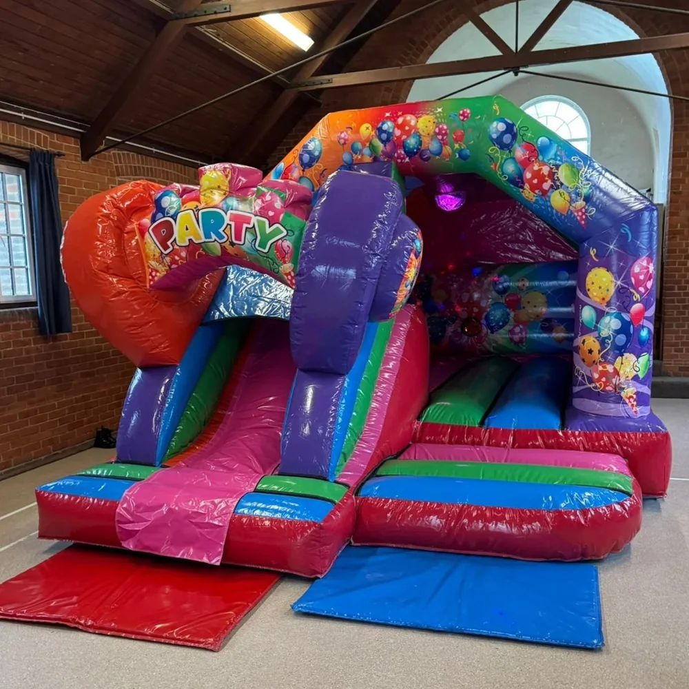 party front slide combi bouncy castle hire Crawley