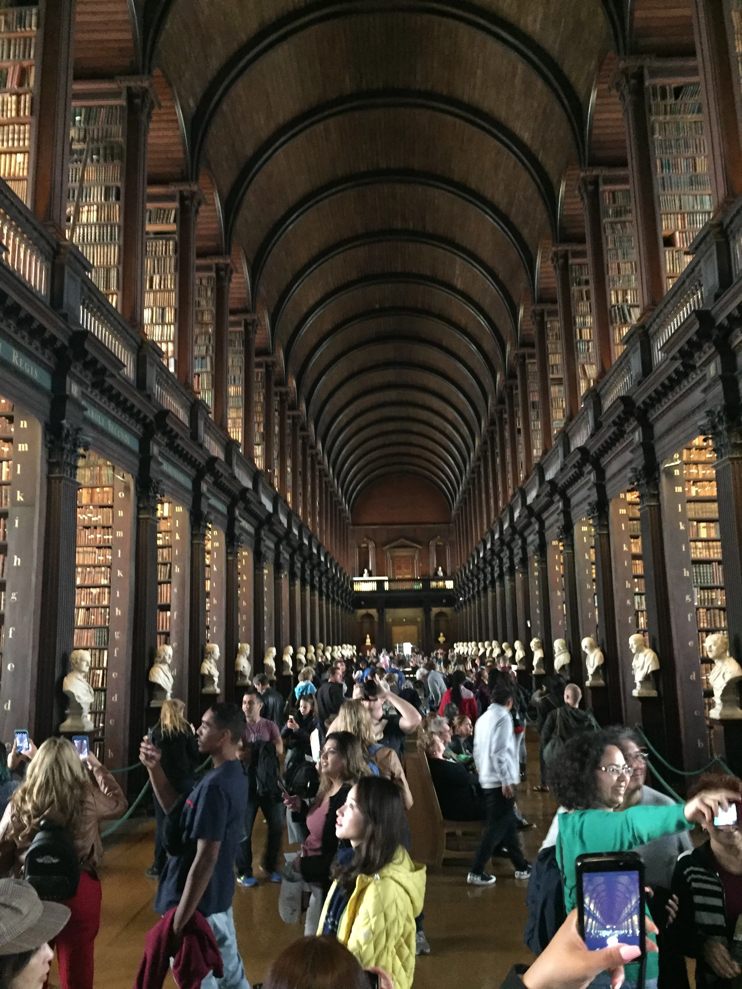 The Long Room - picture taken amateurly by Yours Truly.