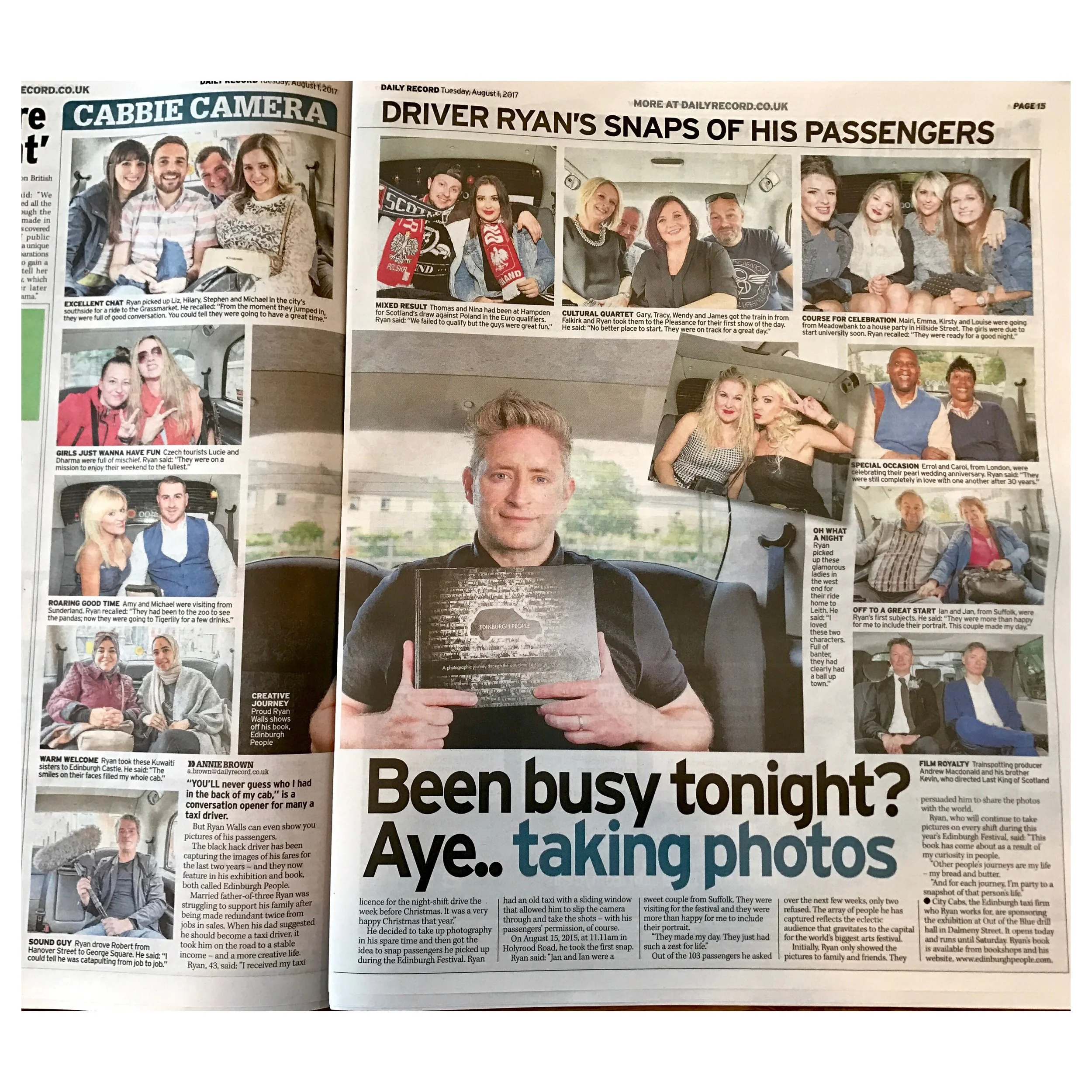 Daily Record Tuesday 1st Auguts 2017