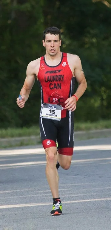 On the run at Ironman 70.3 Steelhead. Photo by Maddy McMillan