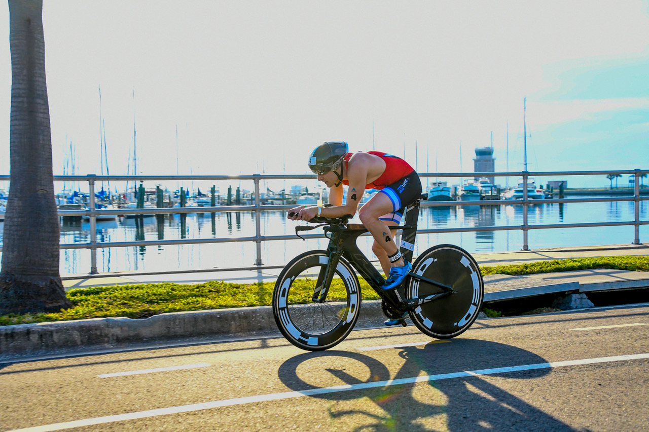 On the bike course at St. Anthony’s Triathlon. Photo by Paul Higgins