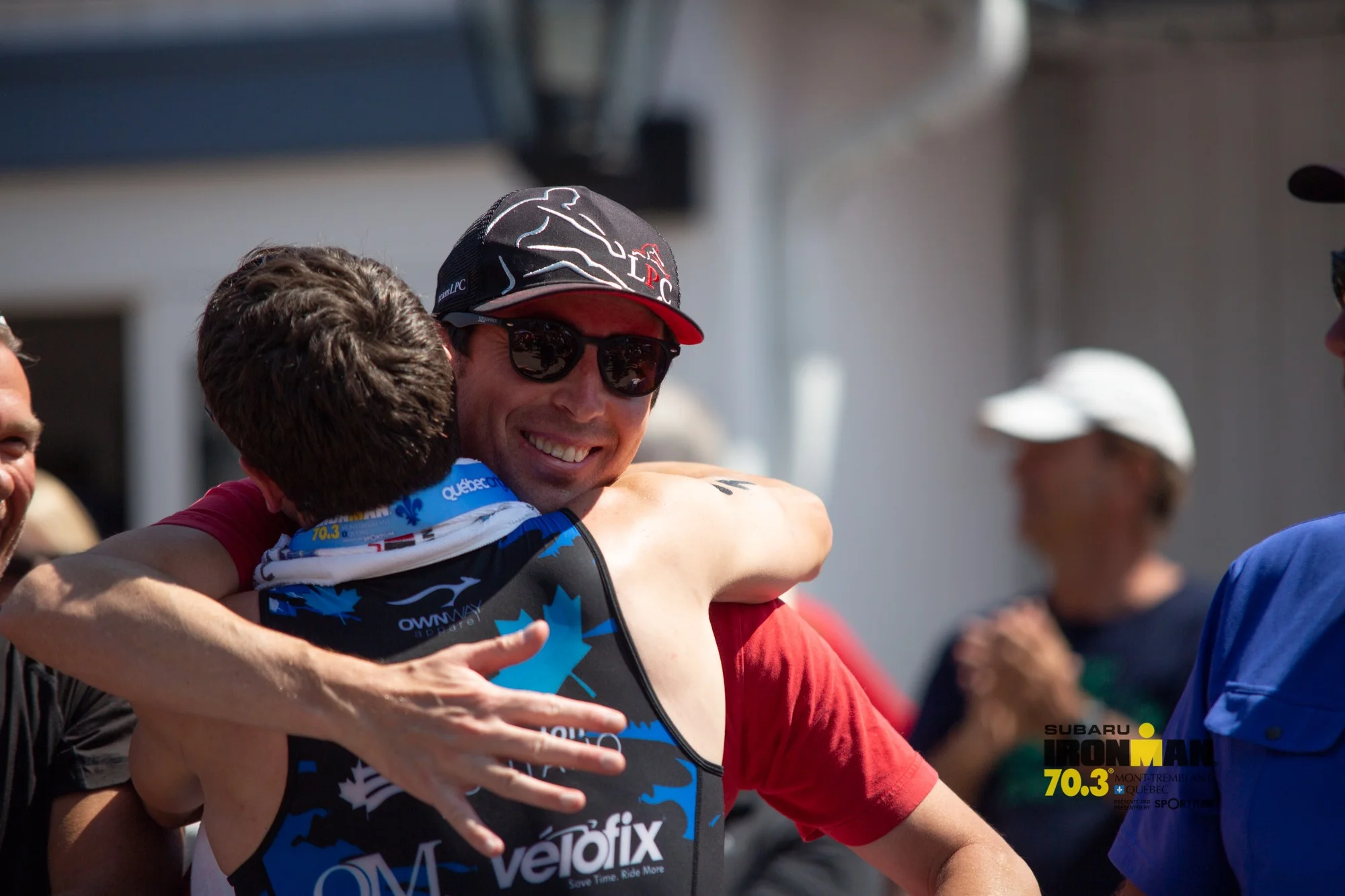 Coach James gets a hug to!