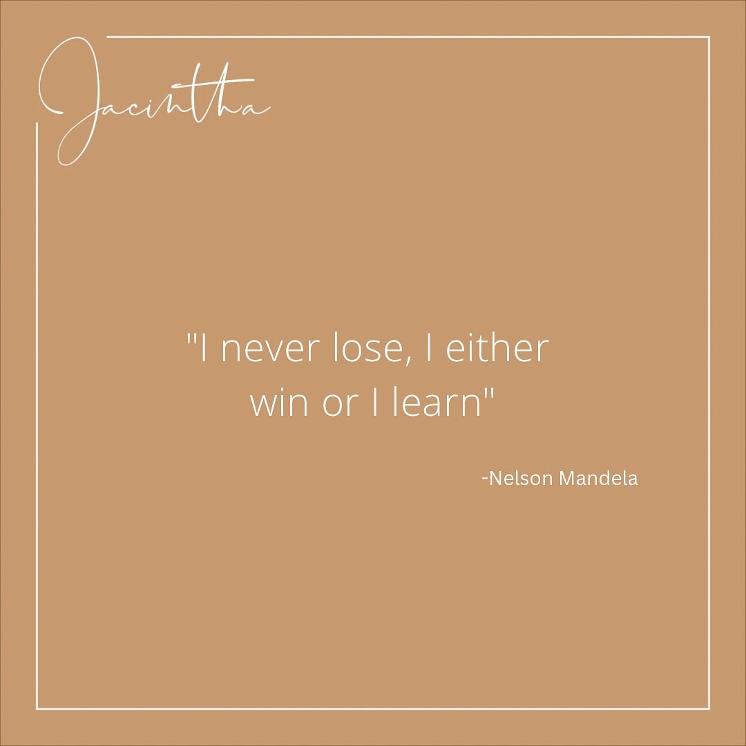 In today&rsquo;s chat on our membership platform I&rsquo;m part of, we stumbled upon a quote that really struck a chord with me: &ldquo;I never lose; I either win or learn.&rdquo; I just love how simple yet powerful this idea is. It&rsquo;s like it f