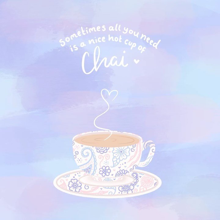 💜☕️ sometimes all you need is a nice hot cup of chai ☕️💜

I&rsquo;ve been dealing with some serious art block lately&hellip; one of the main reasons being that I put a lot of pressure on myself to create complicated, detailed and time consuming pie