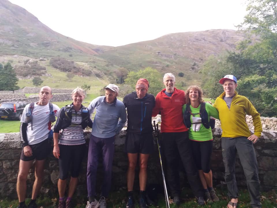 The end of a fabulous day... Left to right; Steve, Hilary, Joss, Joe, Neil, Ros and Phil... now off to the pub!