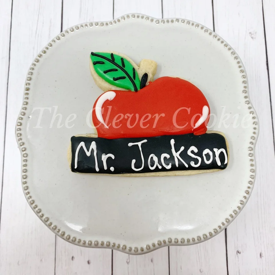 Personalized Apple Cookie