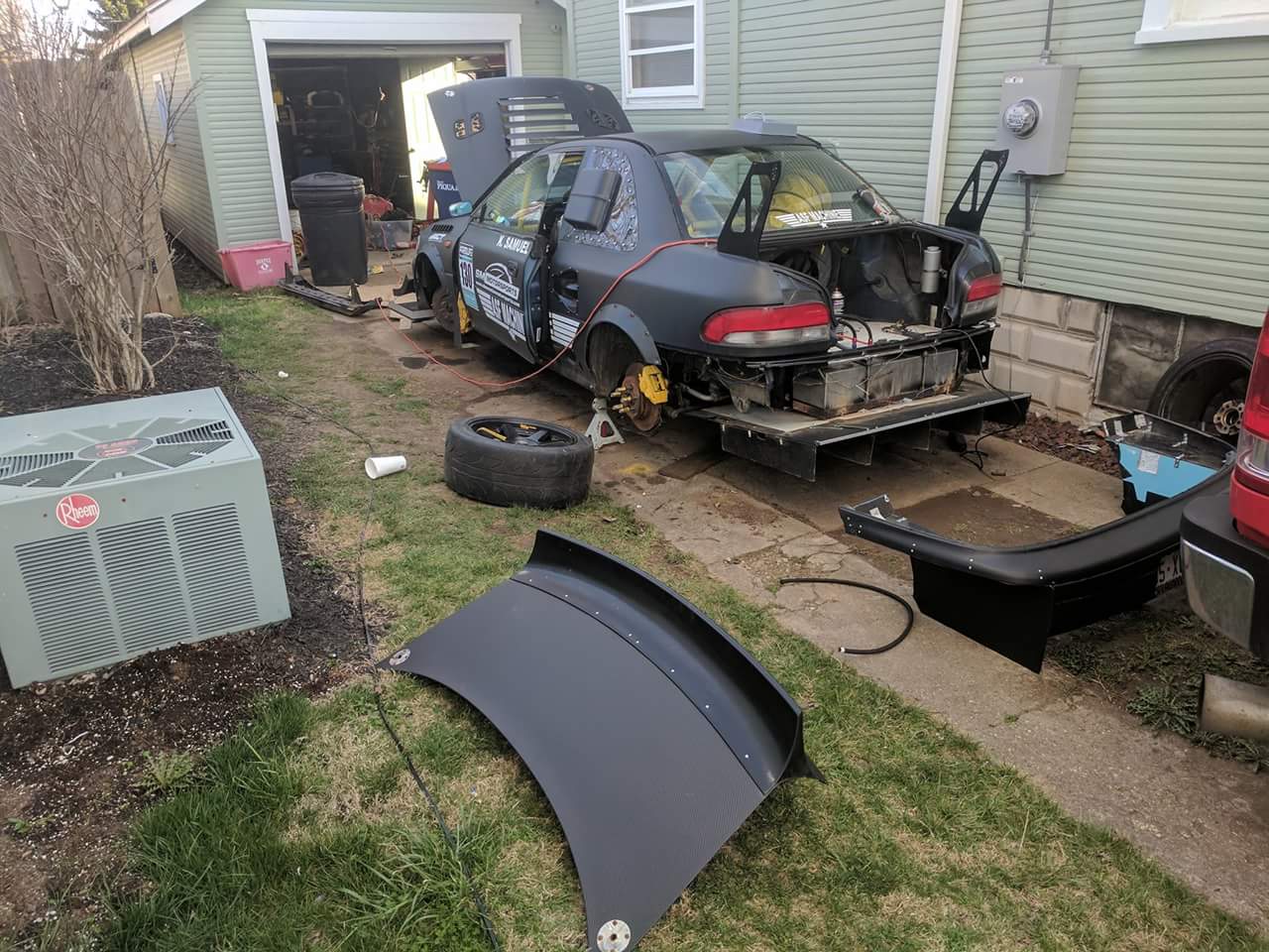 As the car sat 10 days before Mid-Ohio at the house