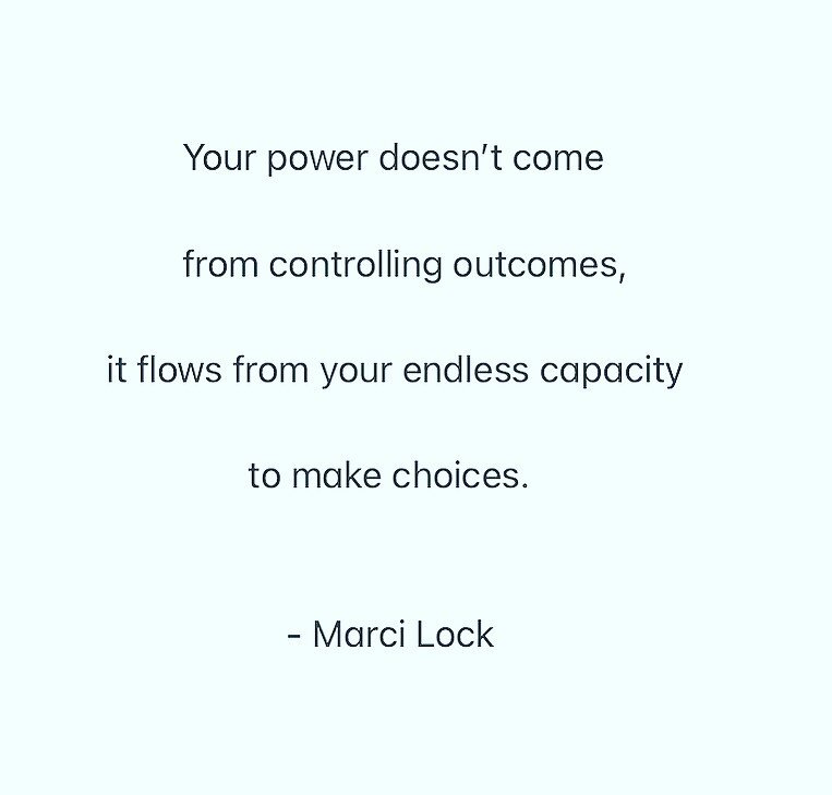 Taking 100% accountability for our own choices is the super power we have! We can&rsquo;t control what anyone else does, says or thinks so why not make choices that support the way we want to live and the person we choose to be?! #freetomakechoices #