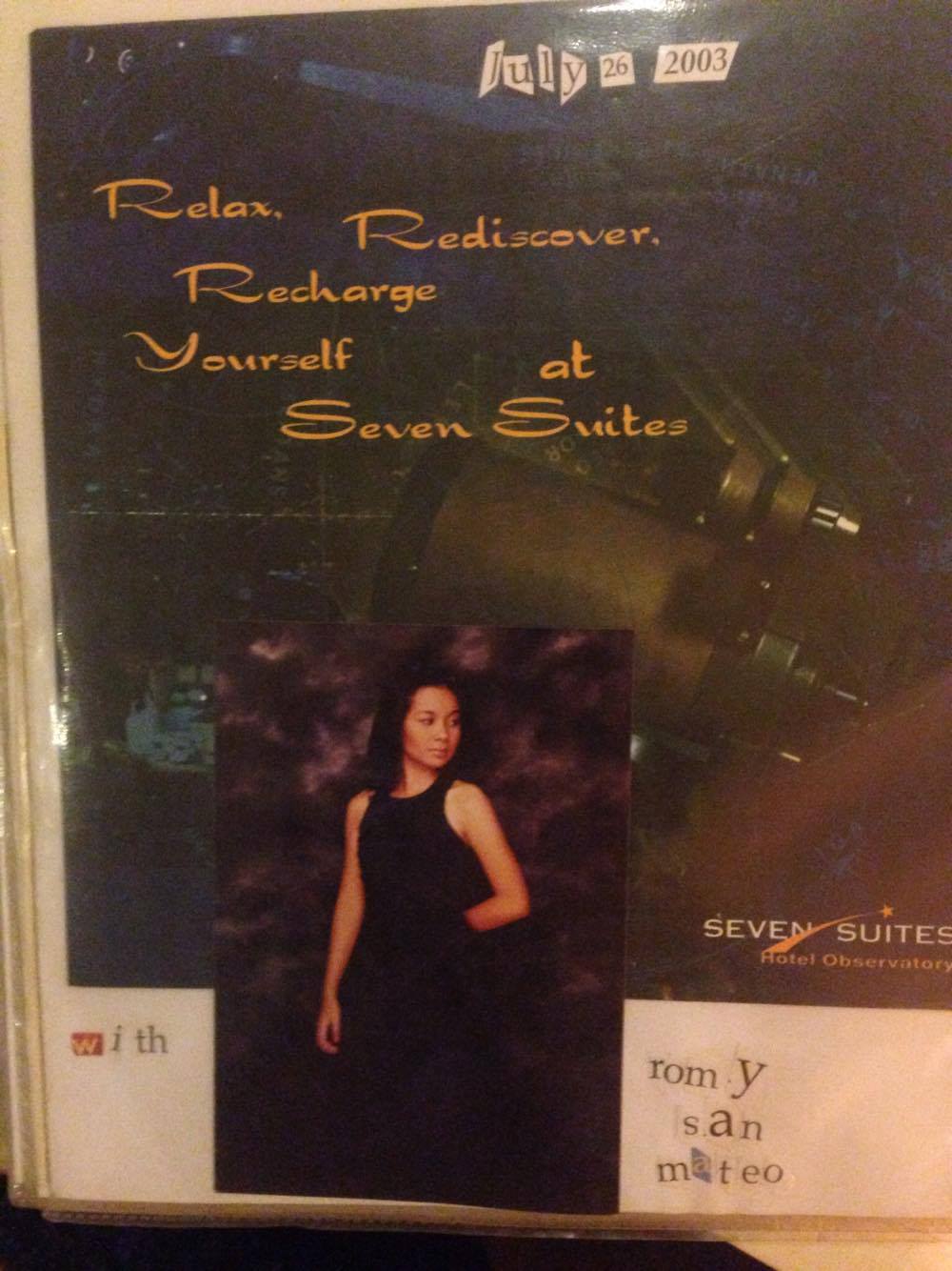 My mom saved almost all of my photos and press releases, and made several scrapbooks documenting my singing life. It was her labor of love. She subsequently made albums for my two brothers as well. 