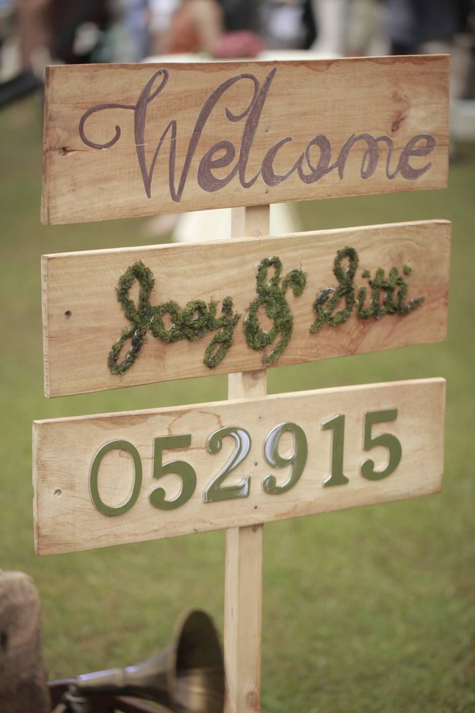 Our welcome signage made by Julienne Styling. <3