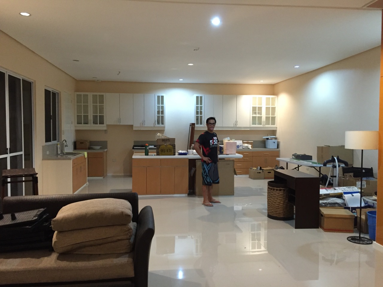 Moving day! It was so much fun jointly deciding which will go where. Hehe :)