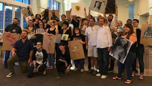 Last day of IA Summer 2018 - Raffle of all the mentor’s works and demos! Students go home with priceless works of art and even better memories.