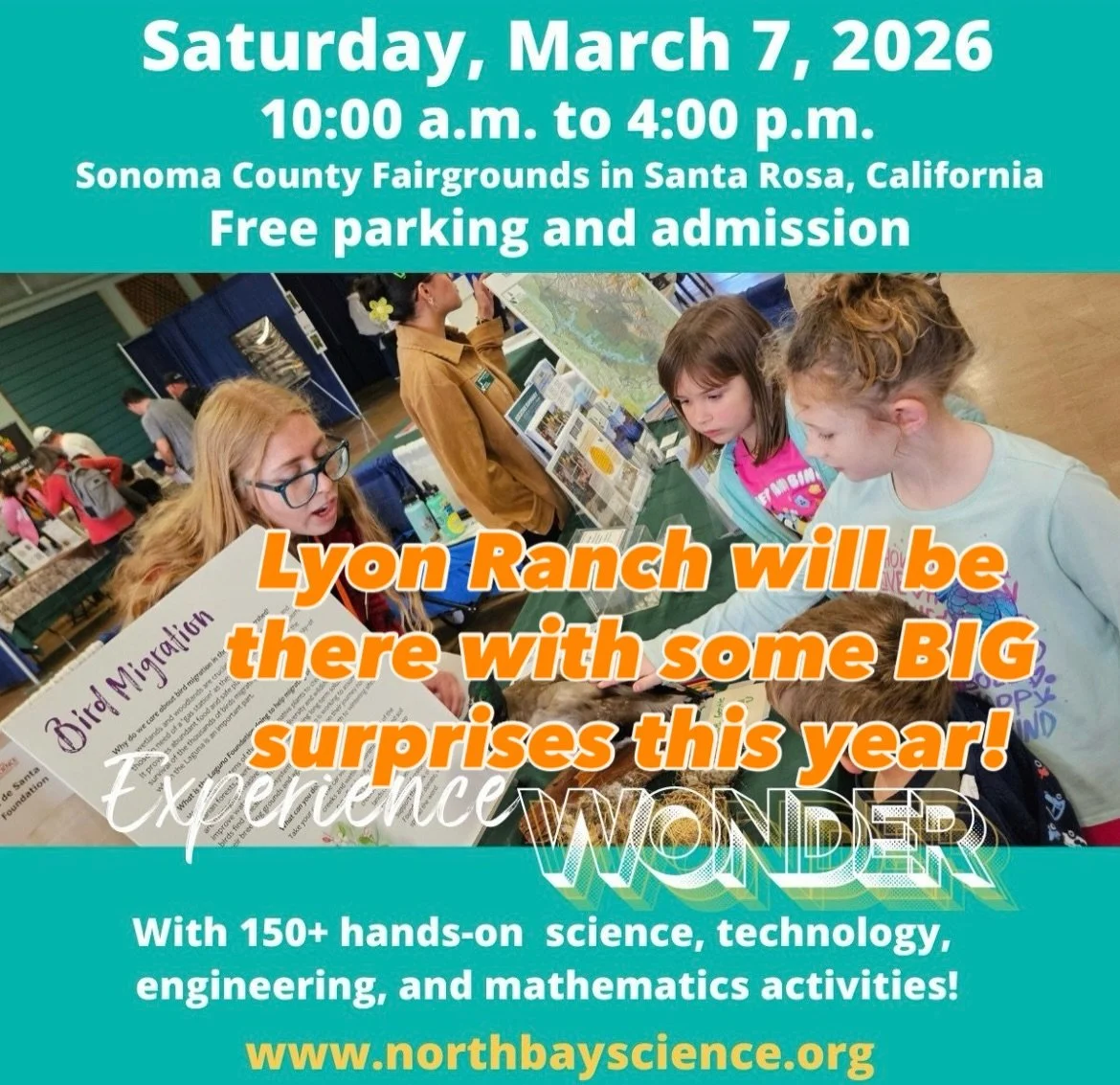 Don&rsquo;t miss this year&rsquo;s North Bay Science Discovery Day! We&rsquo;ll be there with some BIG surprises! @northbayscience #freefamilyeventssonoma