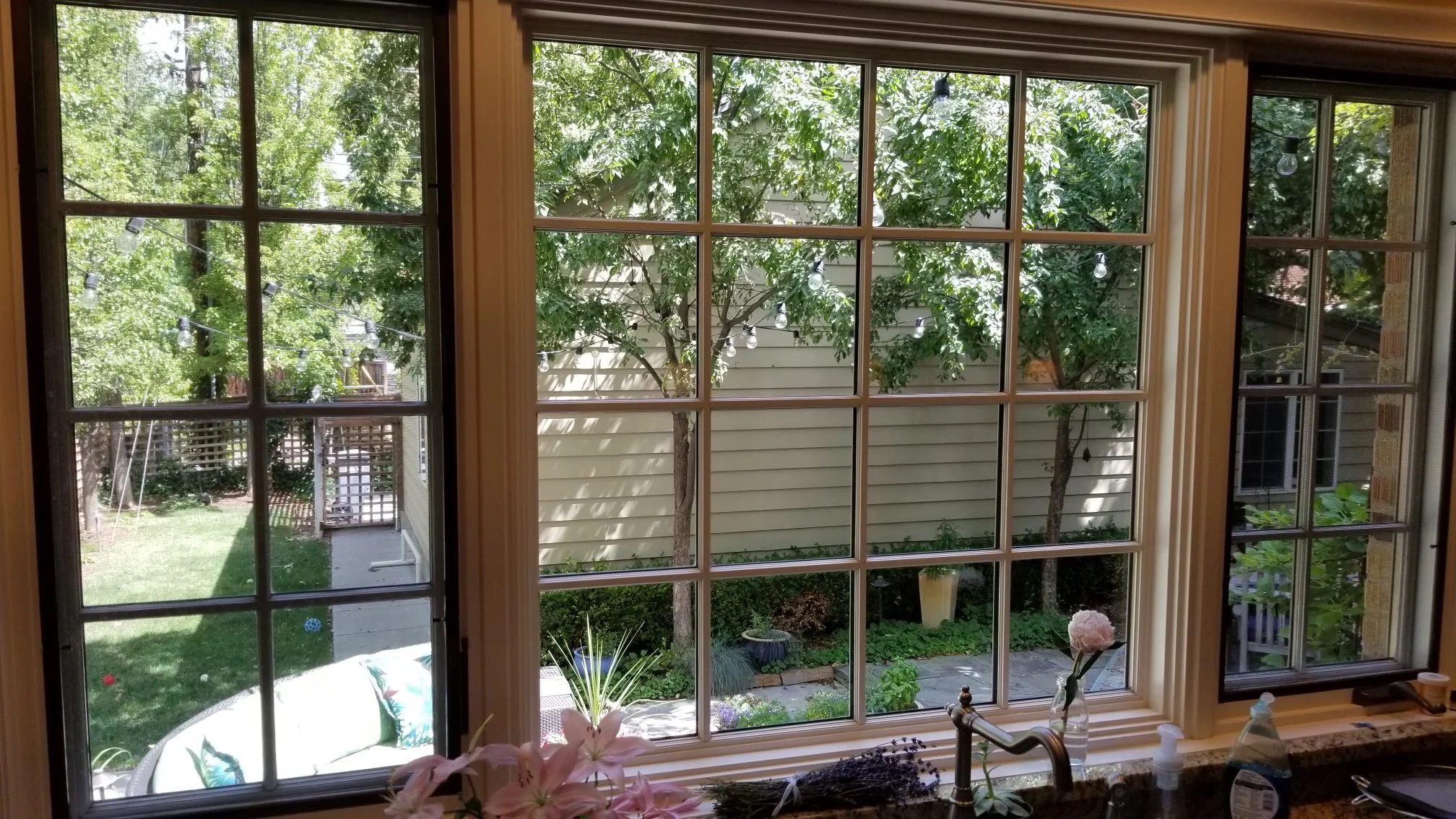 clean windows french panes