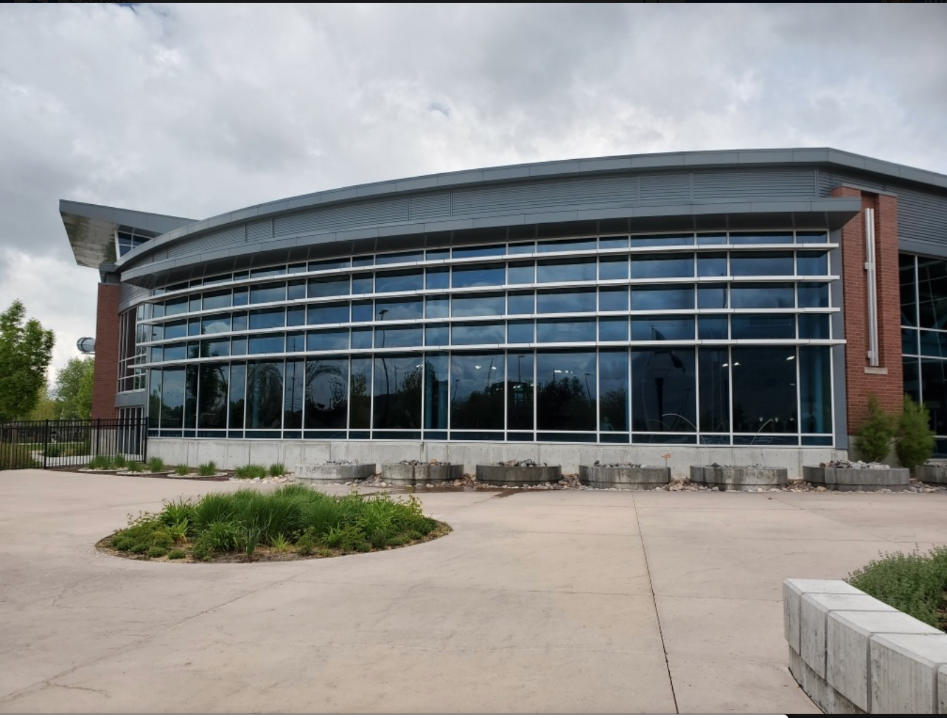 Clean windows at The Provo Rec Center