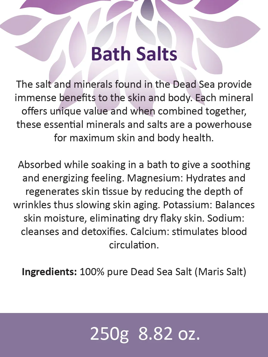 2-Packs: 100% Natural Dead Sea Mineral Bath Salts Pack