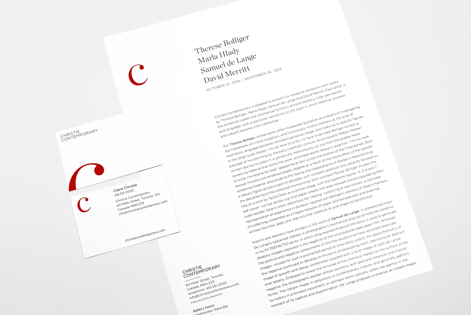 Flexible format for handouts, price lists, and correspondence.