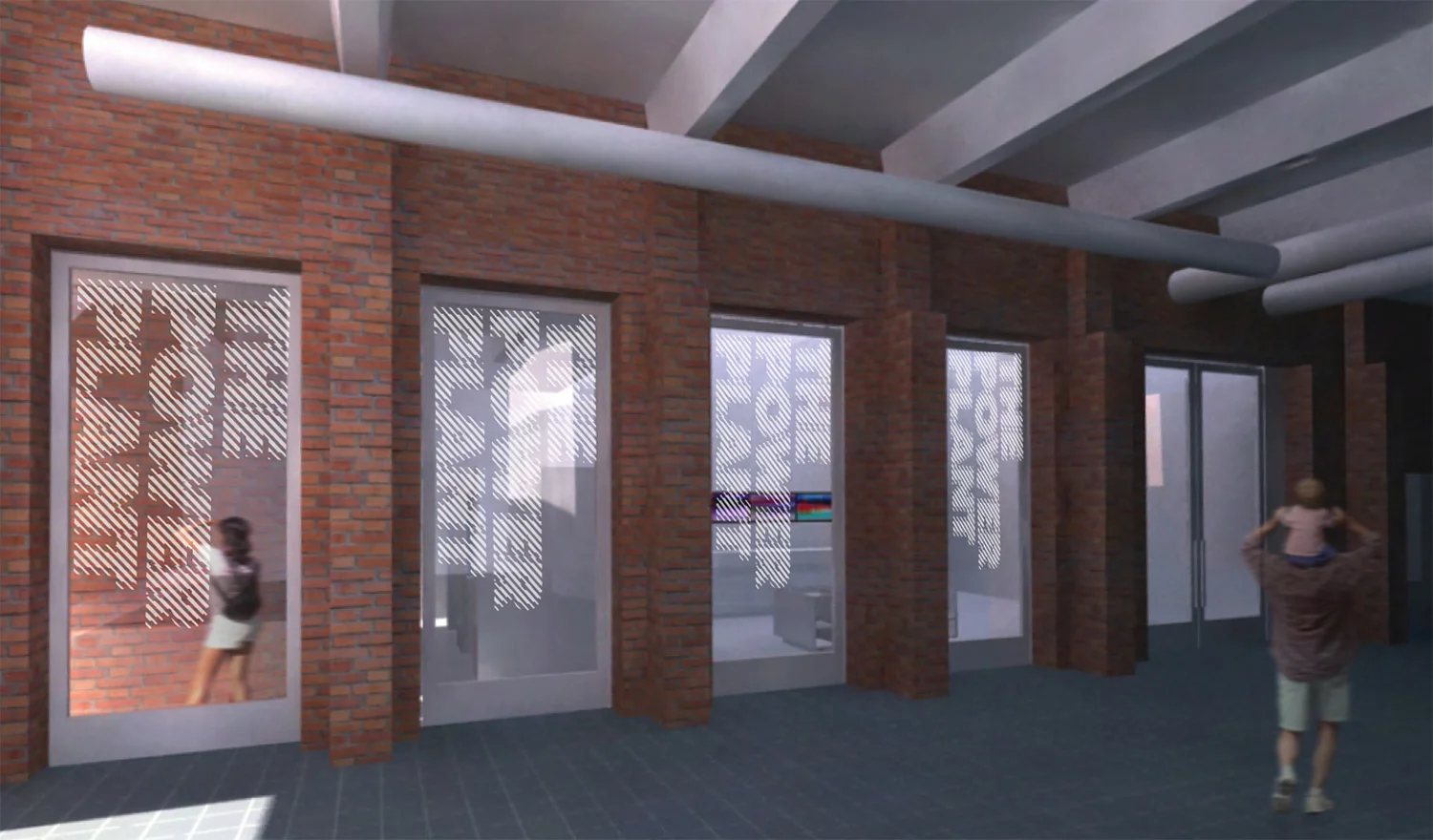 Creating presence in a hallway entrance.