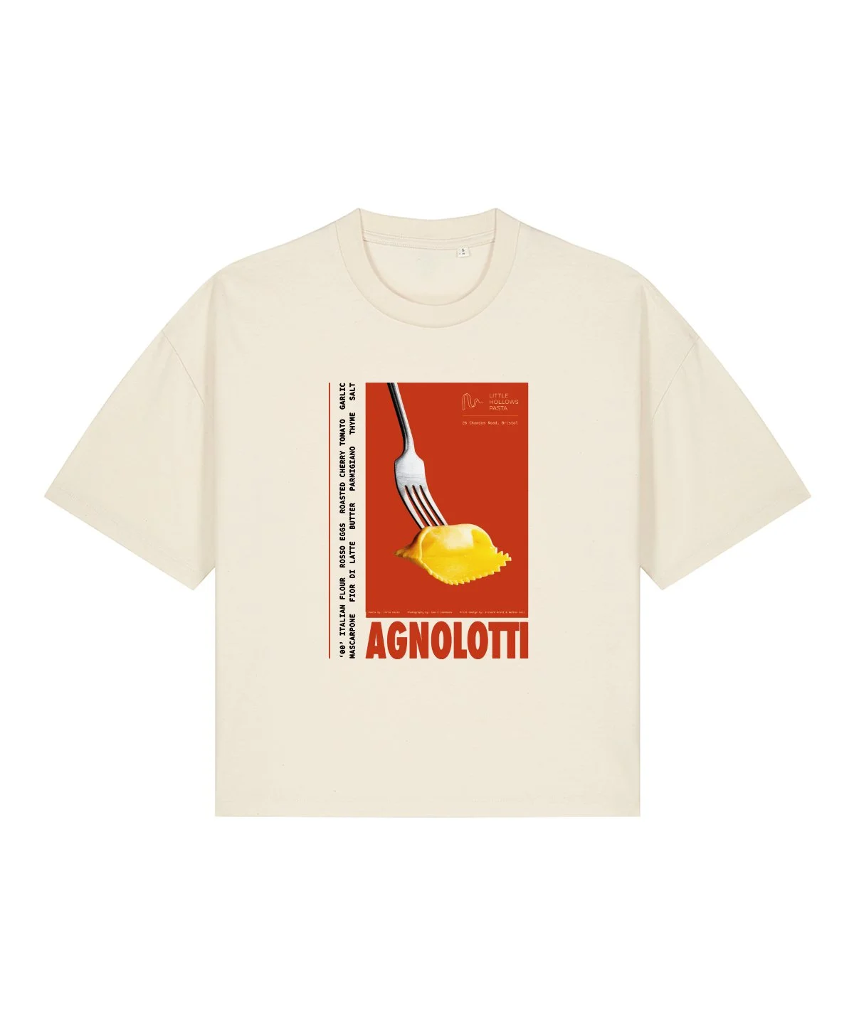 Red - Agnolotti Boxy Tshirt Women's Cut